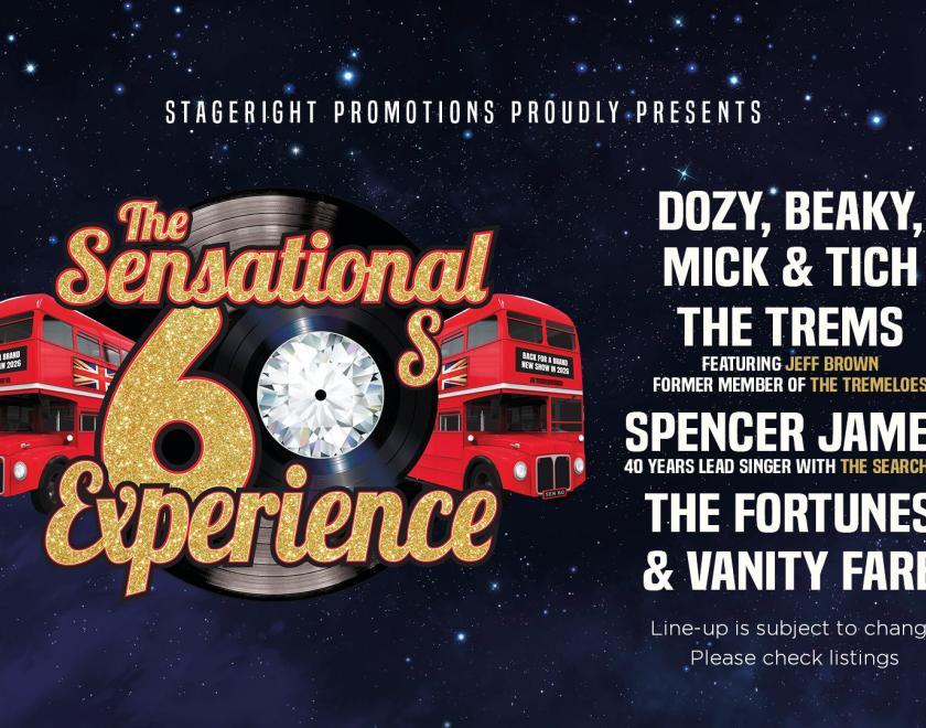 The Sensational 60's Experience  - May 2026 at The Hexagon Reading.