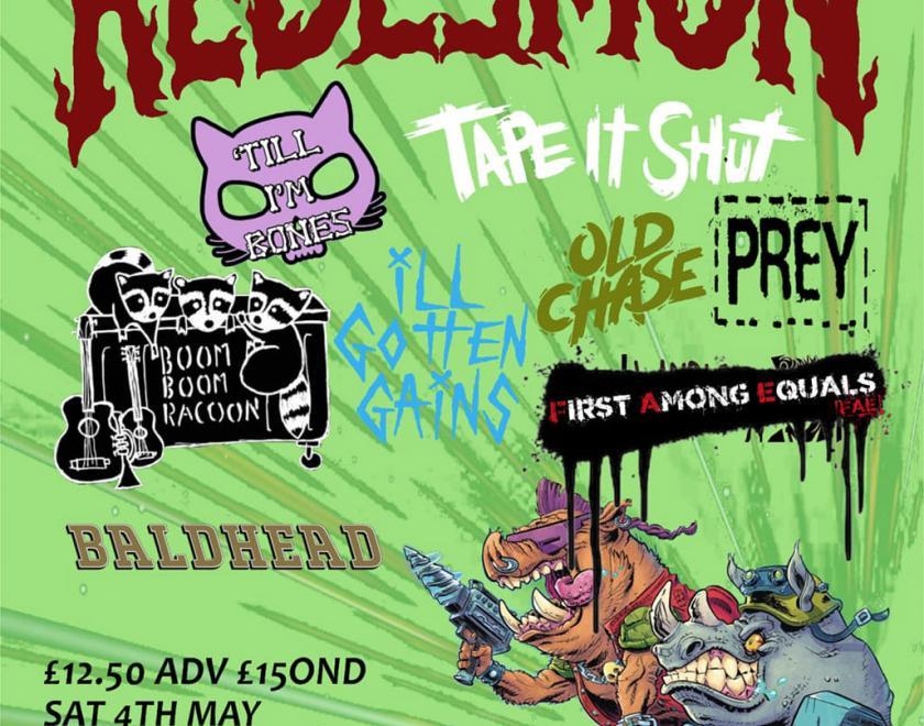 Shadow Shuffle III poster listing the bands appearing.