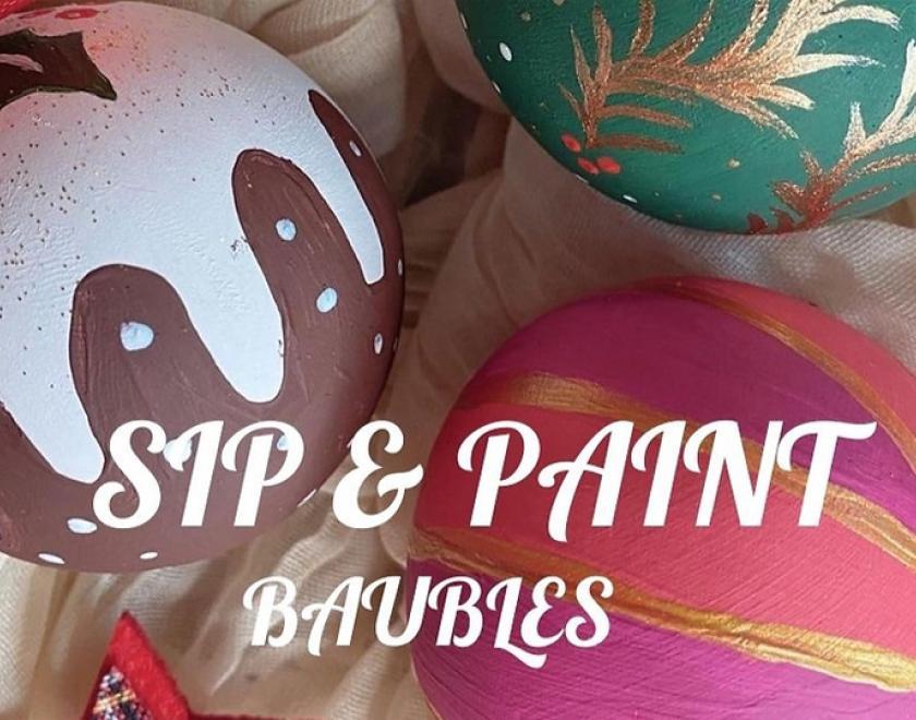 Sip & Paint Baubles