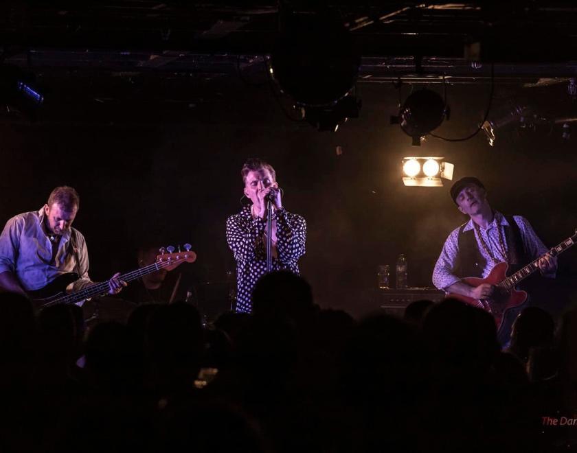 The Smyths performing on stage