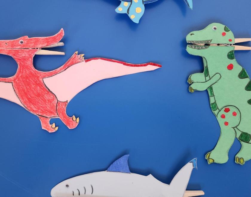 Handmade Prehistoric Snapping Creatures