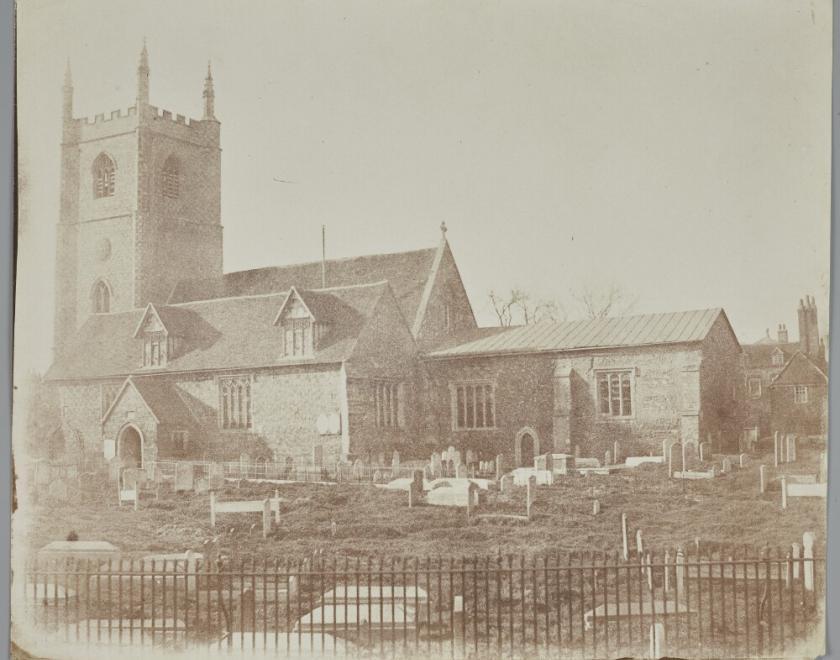 St Mary's Church in Reading taken c.1845