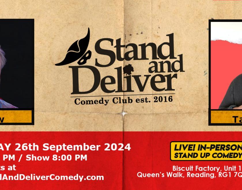 Stand and Deliver September poster