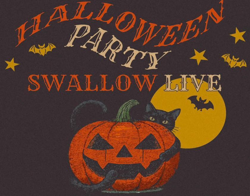 Poster with pumpkin artwork