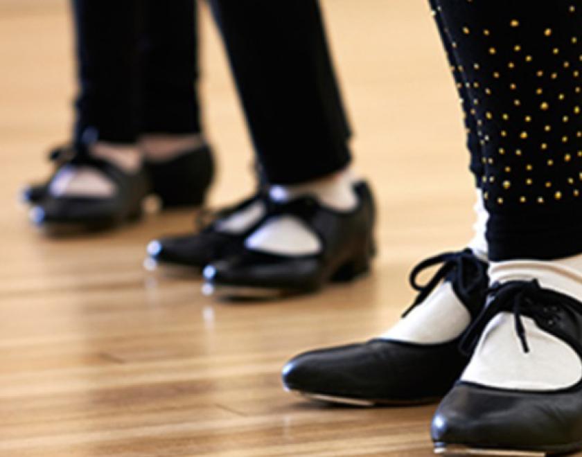 feet in tap shoes
