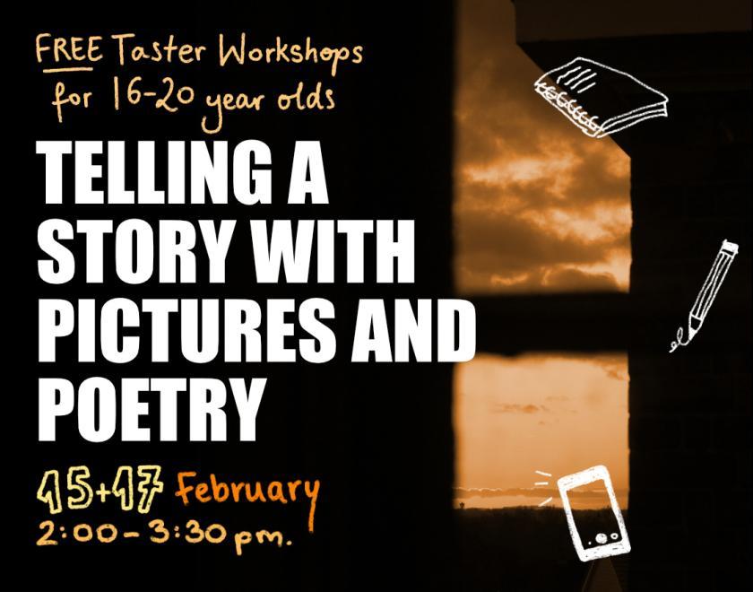 Free poetry and photography workshops for young people