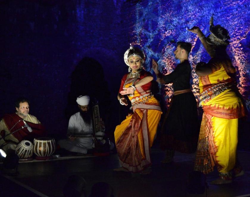 Kala The Arts dancers in Divali costumes.