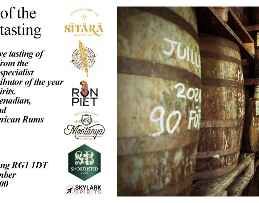 Rum tasting barrels 