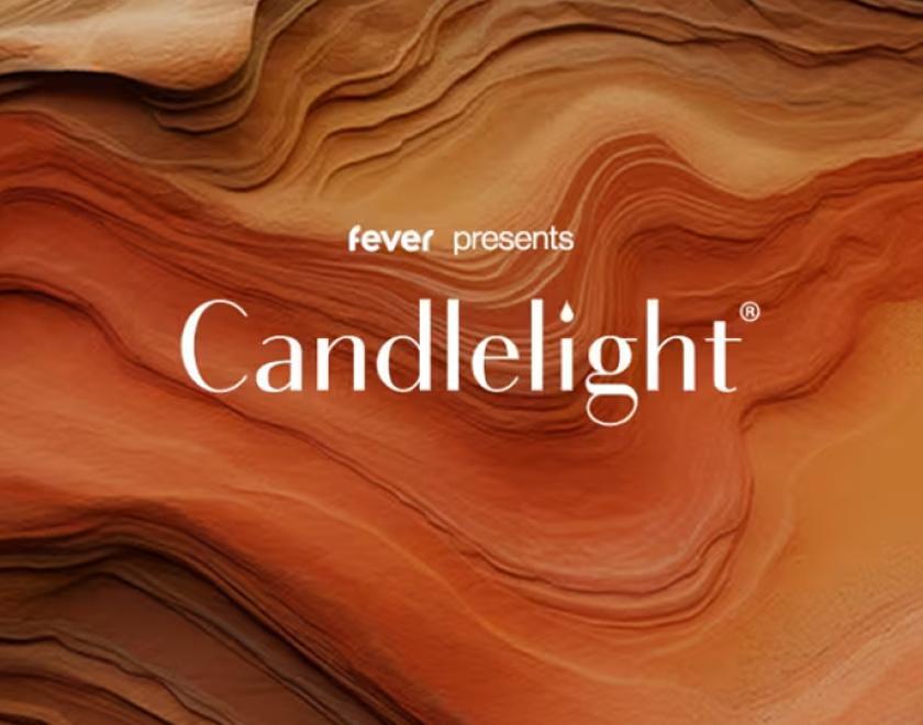 The words "fever presents Candlelight" against a clay-like background